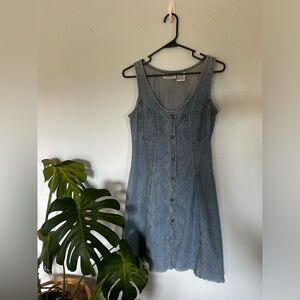 Vintage Denim Button-up Dress